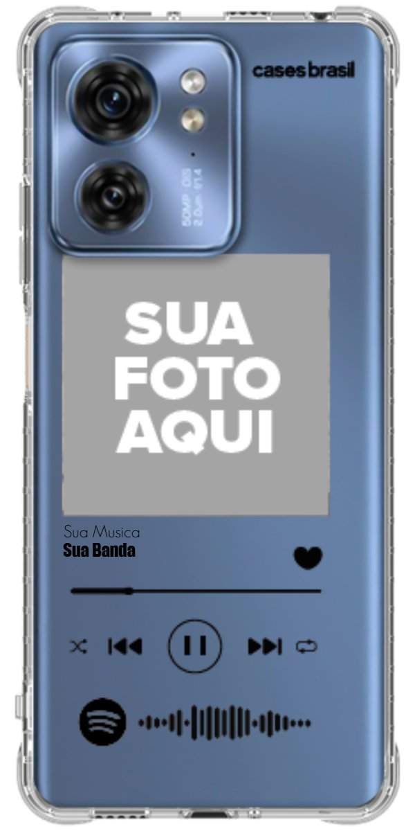 Capinha para Celular Polaroid com Sua Música