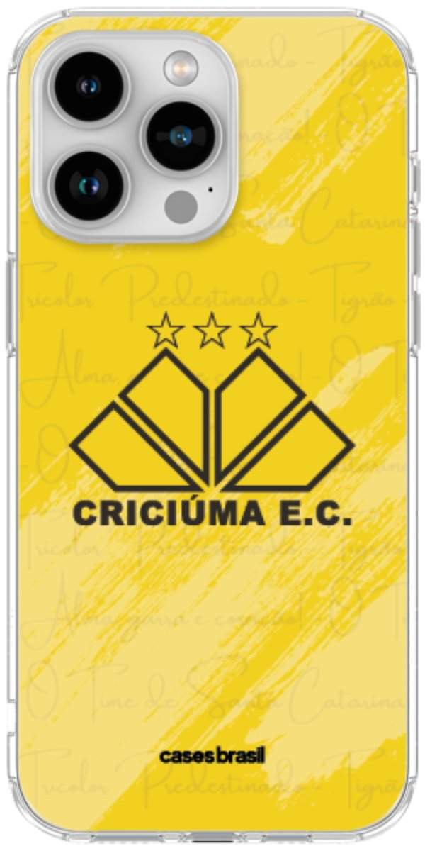 Capinha para Celular Criciúma Estampa Oficial 04