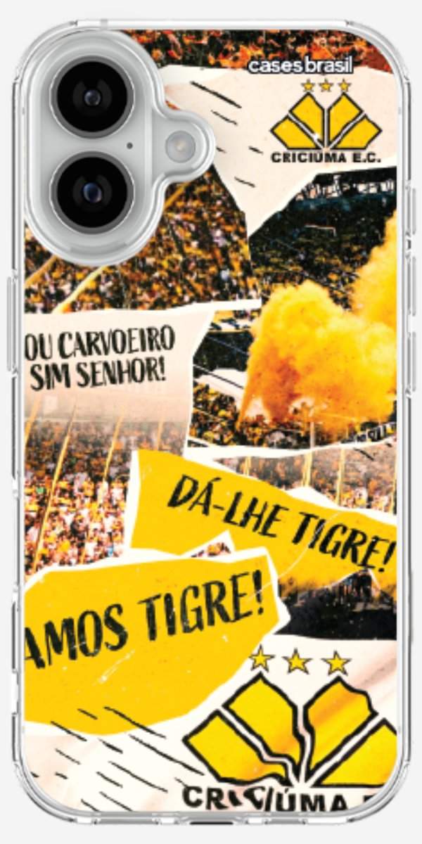 Capinha para Celular Criciúma Estampa Oficial 07