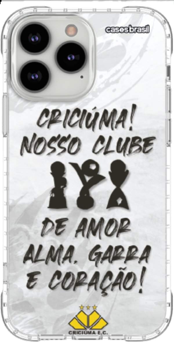 Capinha para Celular Crciúma Estampa Oficial 09