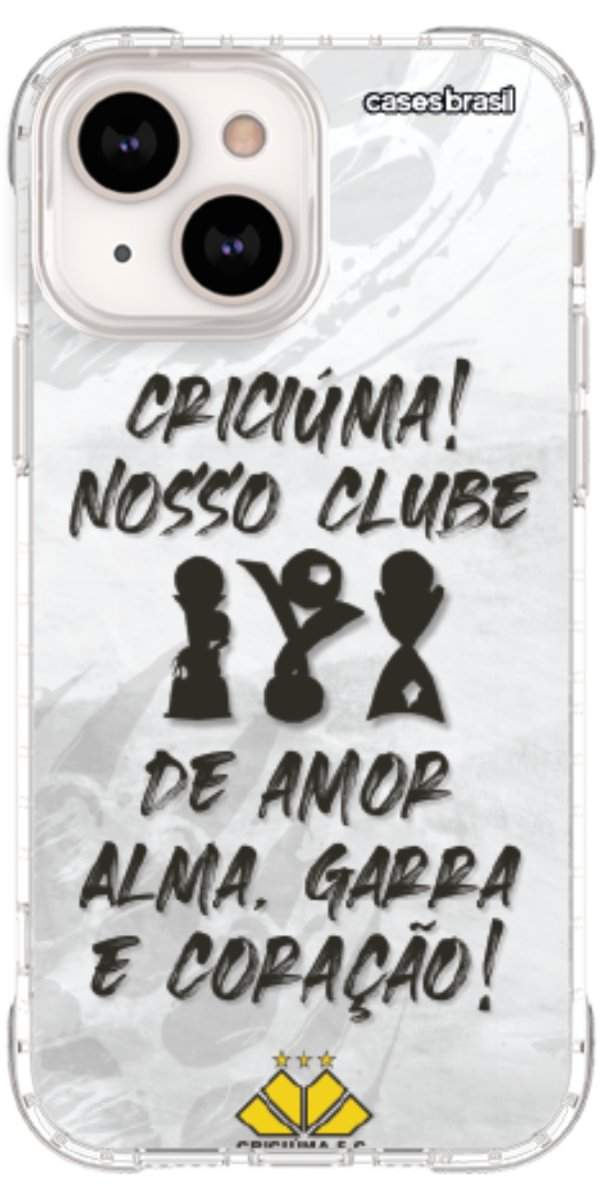 Capinha para Celular Crciúma Estampa Oficial 09