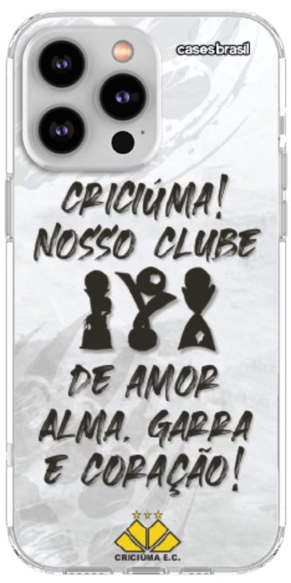 Capinha para Celular Crciúma Estampa Oficial 09