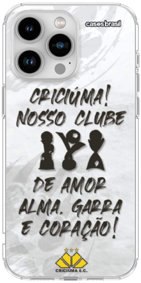 Capinha para Celular Crciúma Estampa Oficial 09
