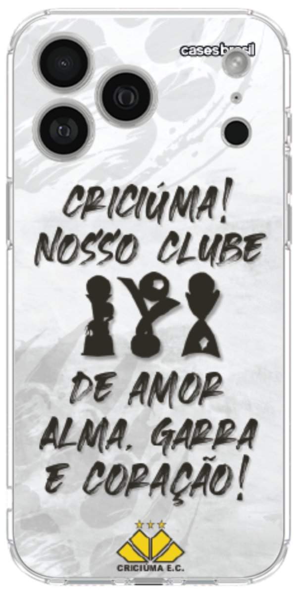 Capinha para Celular Crciúma Estampa Oficial 09