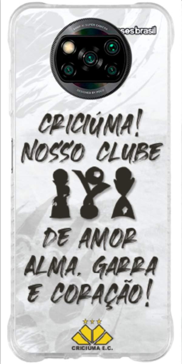 Capinha para Celular Crciúma Estampa Oficial 09