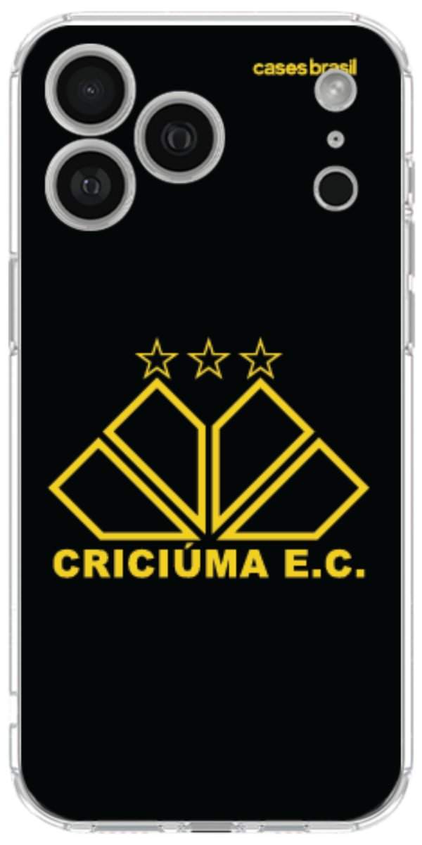 Capinha para celular Criciúma Estampa Oficial 12