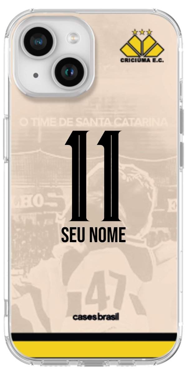 Capinha para celular Criciúma Estampa Oficial 13