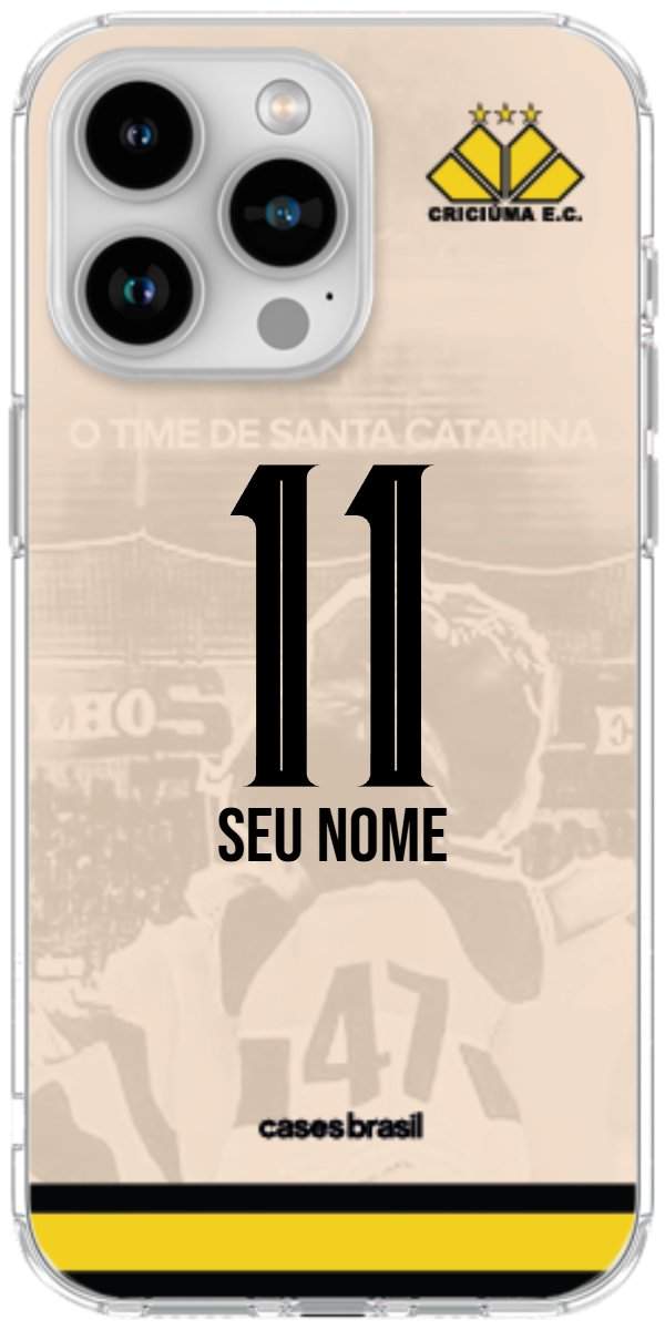 Capinha para celular Criciúma Estampa Oficial 13