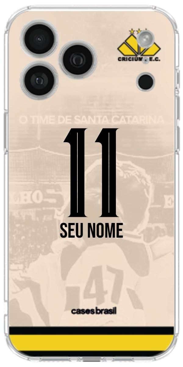 Capinha para celular Criciúma Estampa Oficial 13