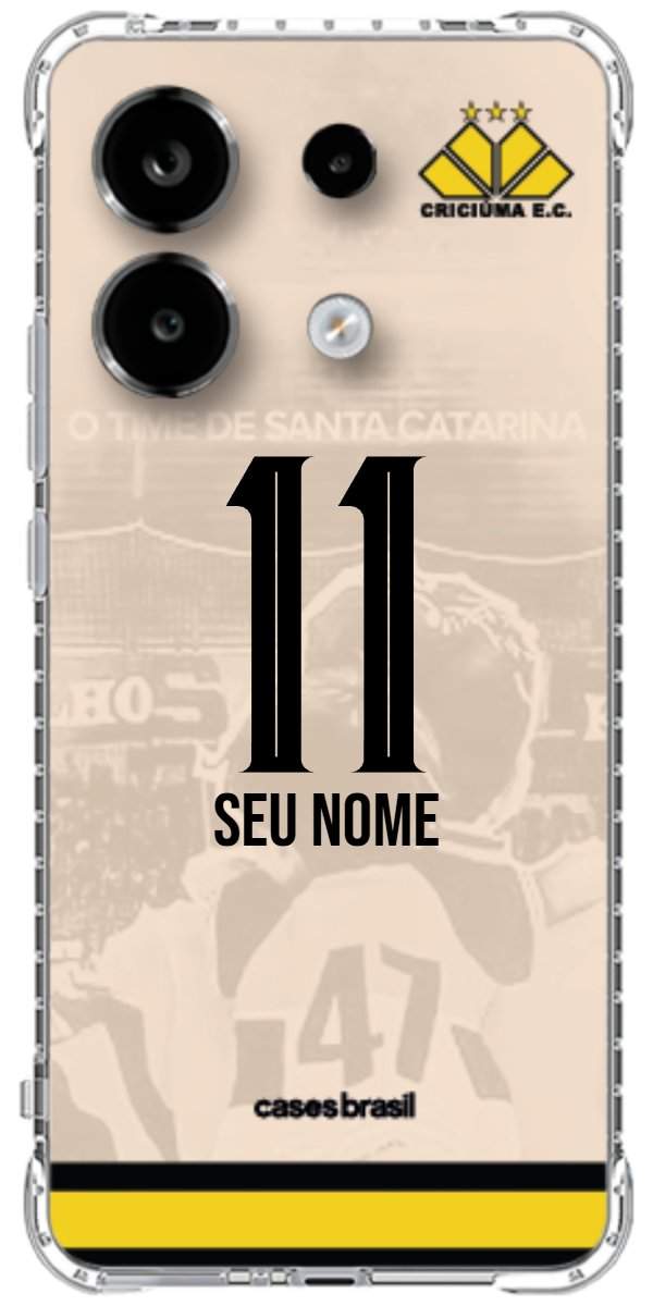 Capinha para celular Criciúma Estampa Oficial 13