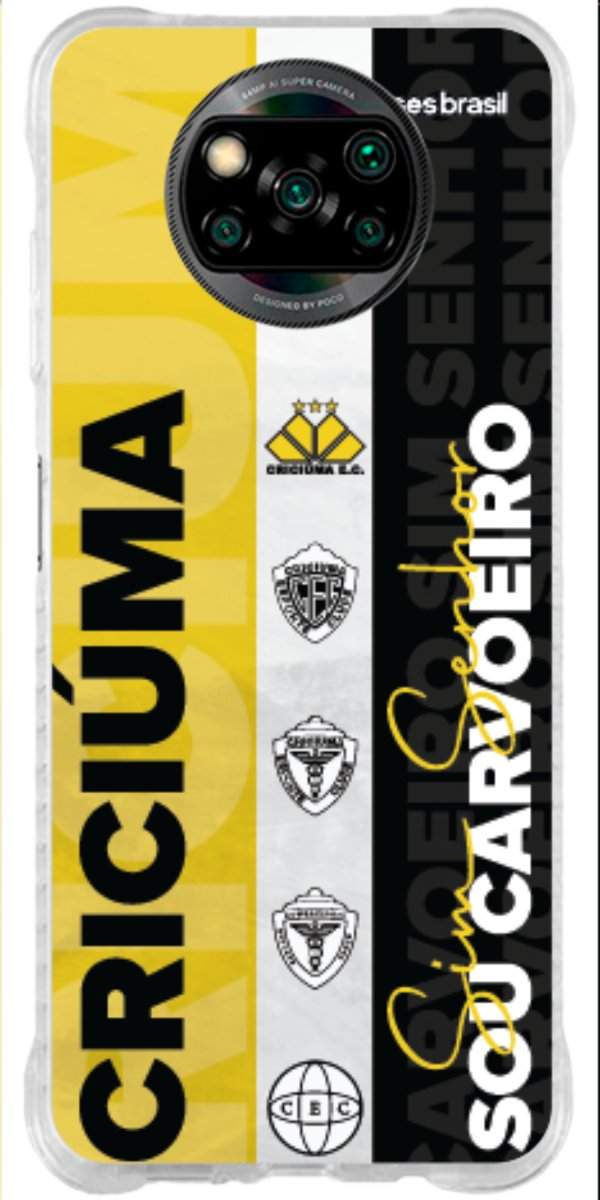 Capinha para Celular Crciúma Estampa Oficial 08