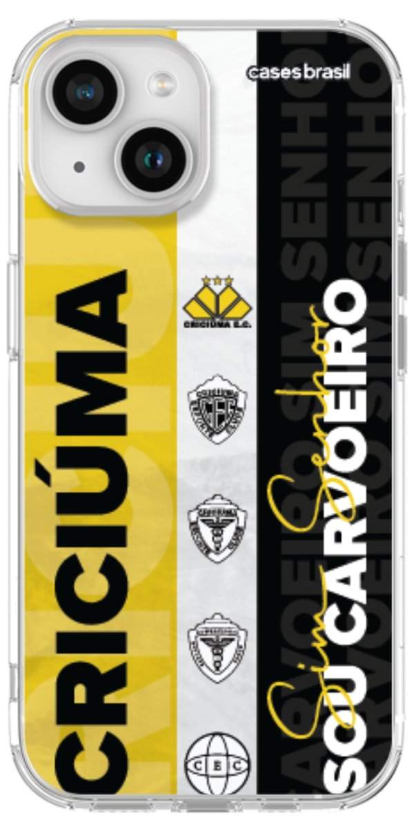 Capinha para Celular Crciúma Estampa Oficial 08