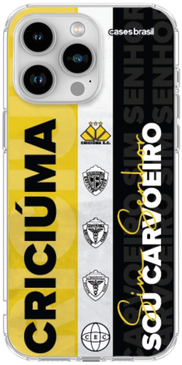 Capinha para Celular Crciúma Estampa Oficial 08