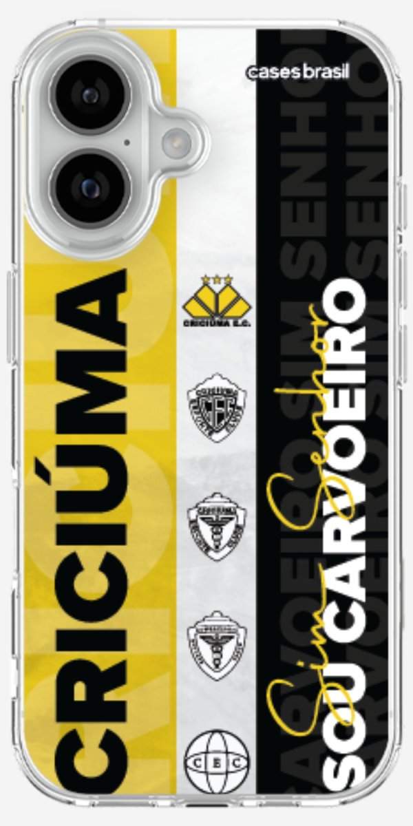 Capinha para Celular Crciúma Estampa Oficial 08