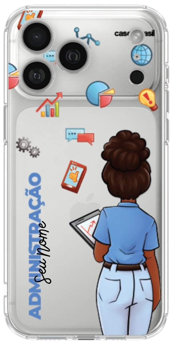 Capinha para Celular Administração - Boneca Profissão