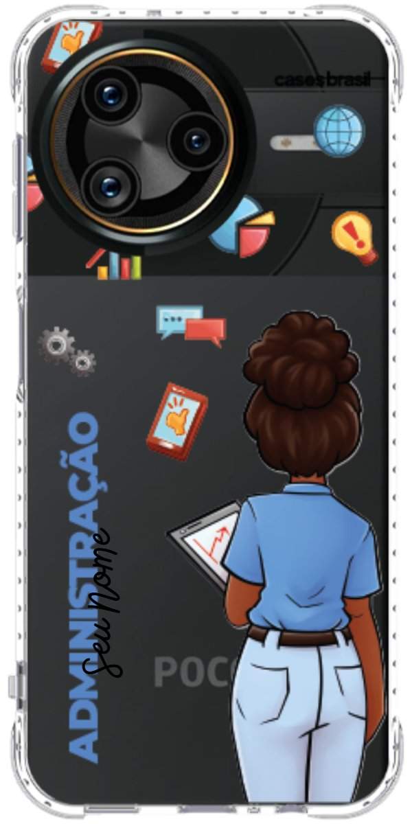 Capinha para Celular Administração - Boneca Profissão