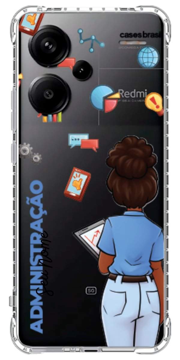 Capinha para Celular Administração - Boneca Profissão