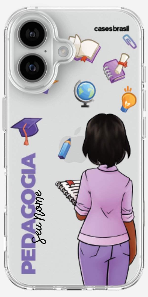 Capinha para Celular Pedagogia - Boneca Profissão