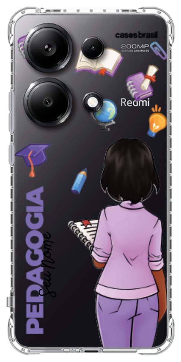 Capinha para Celular Pedagogia - Boneca Profissão