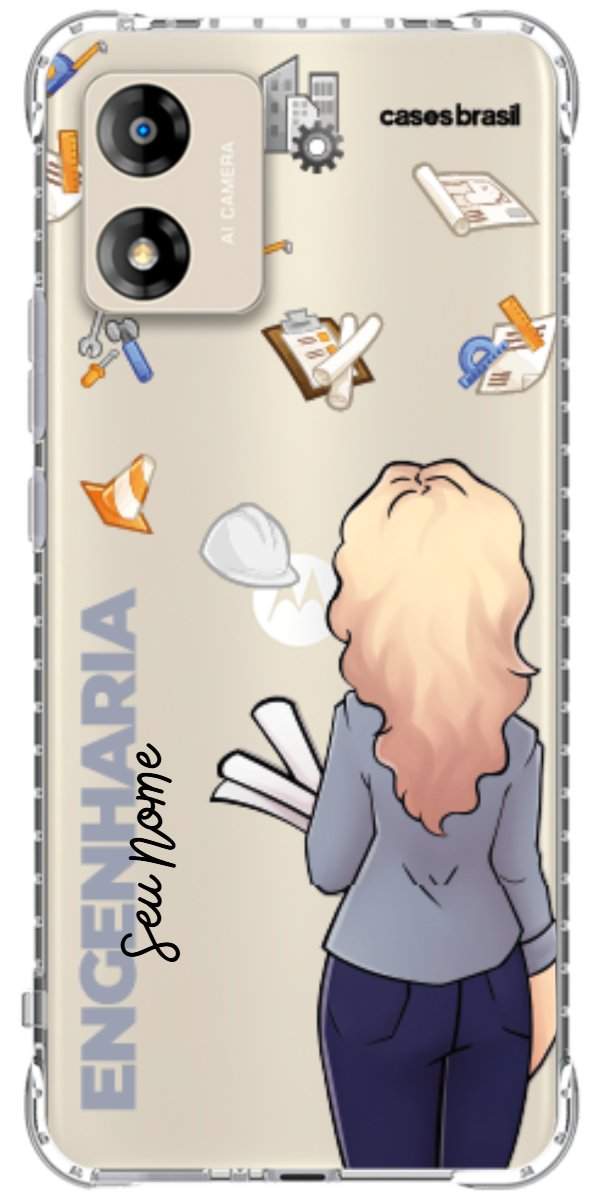 Capinha para Celular Engenharia - Boneca Profissão