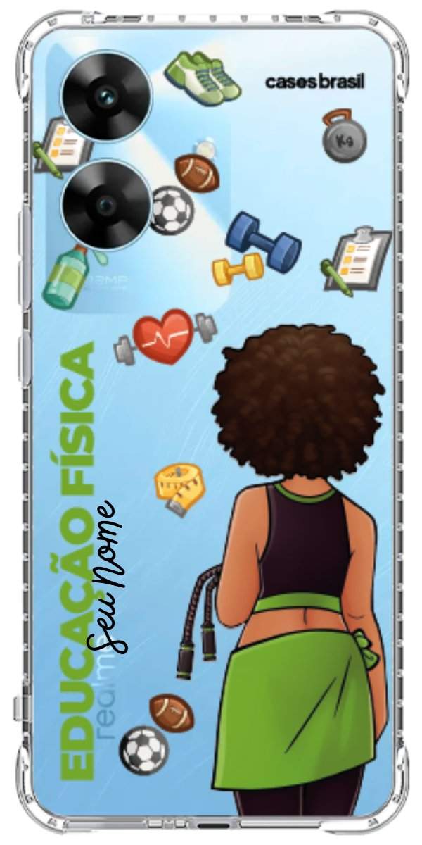 Capinha para celular Educação Física - Boneca Profissão