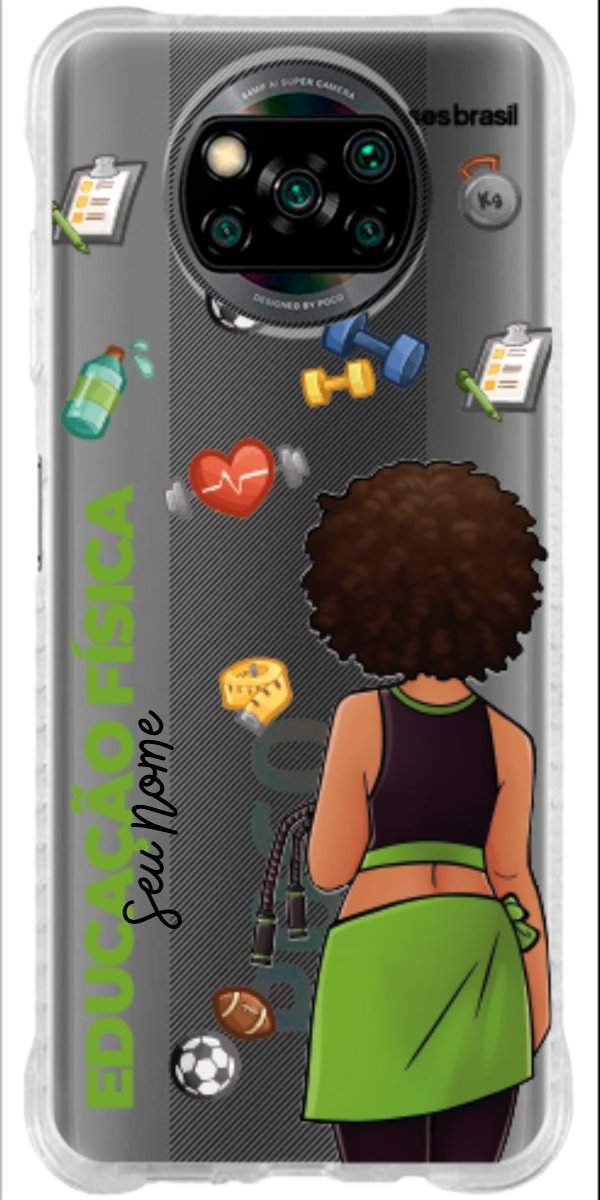 Capinha para celular Educação Física - Boneca Profissão