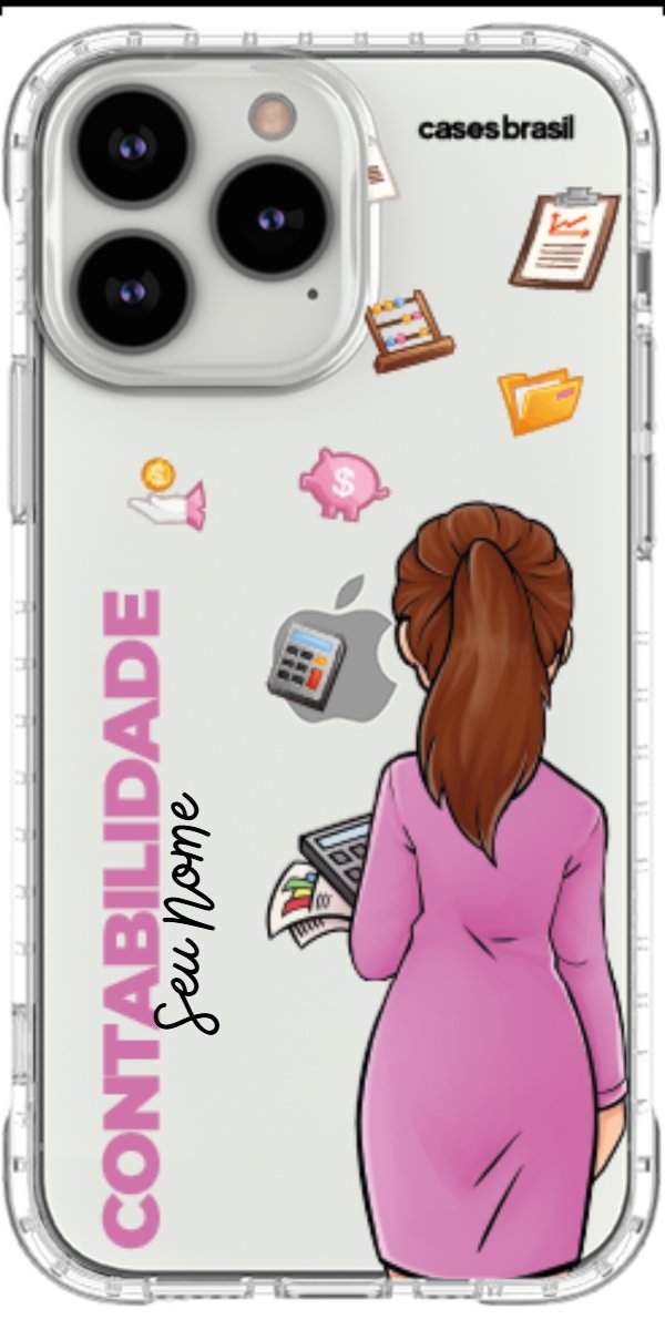 Capinha para Celular Contabilidade - Boneca Profissão