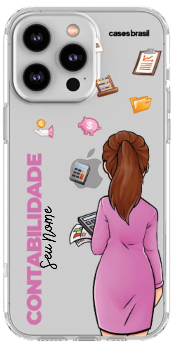 Capinha para Celular Contabilidade - Boneca Profissão