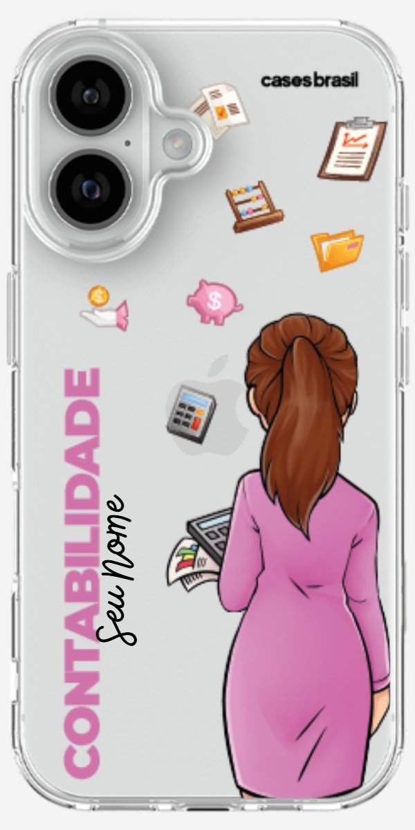 Capinha para Celular Contabilidade - Boneca Profissão