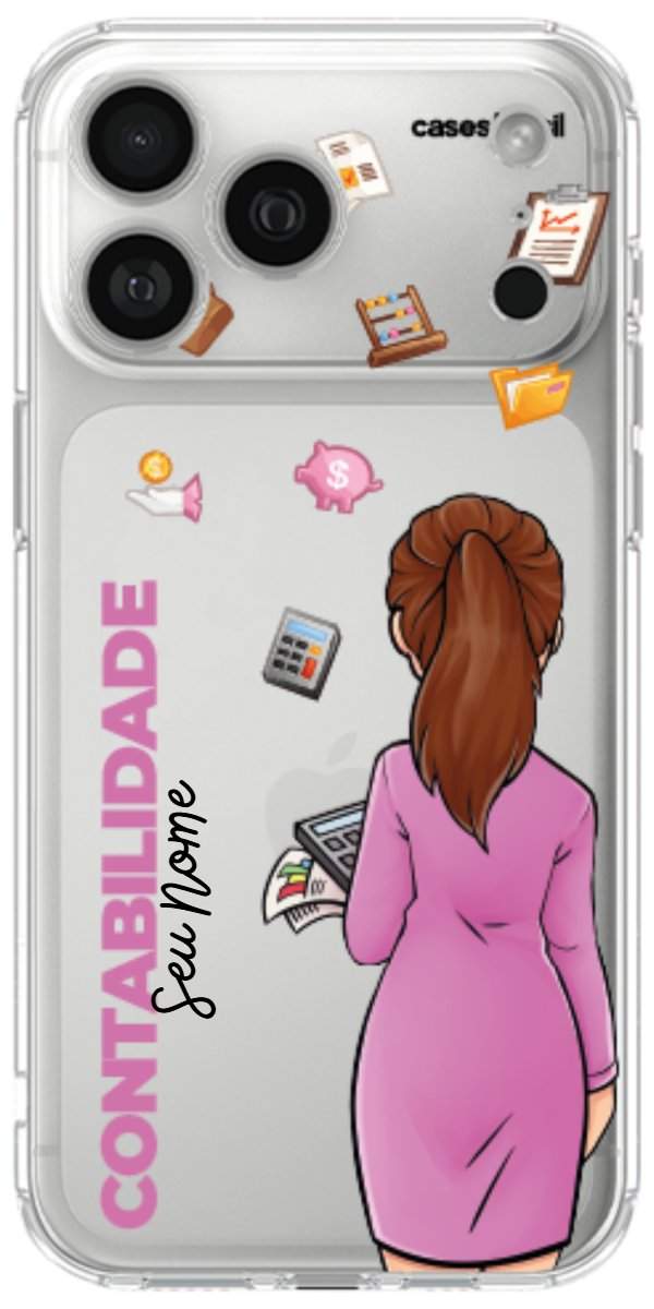 Capinha para Celular Contabilidade - Boneca Profissão