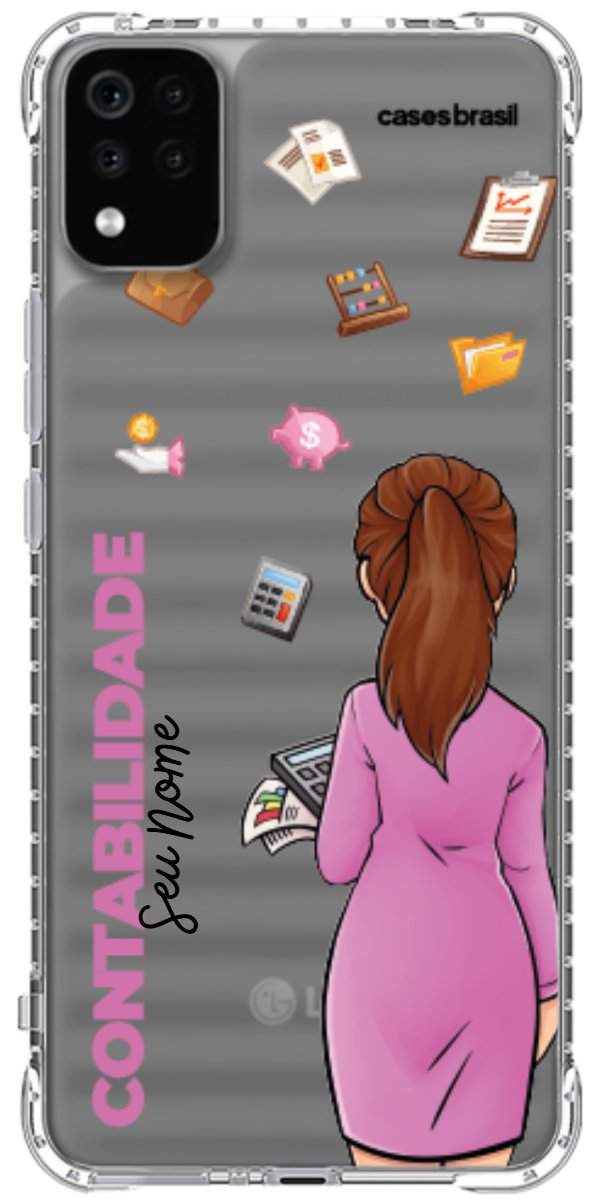 Capinha para Celular Contabilidade - Boneca Profissão