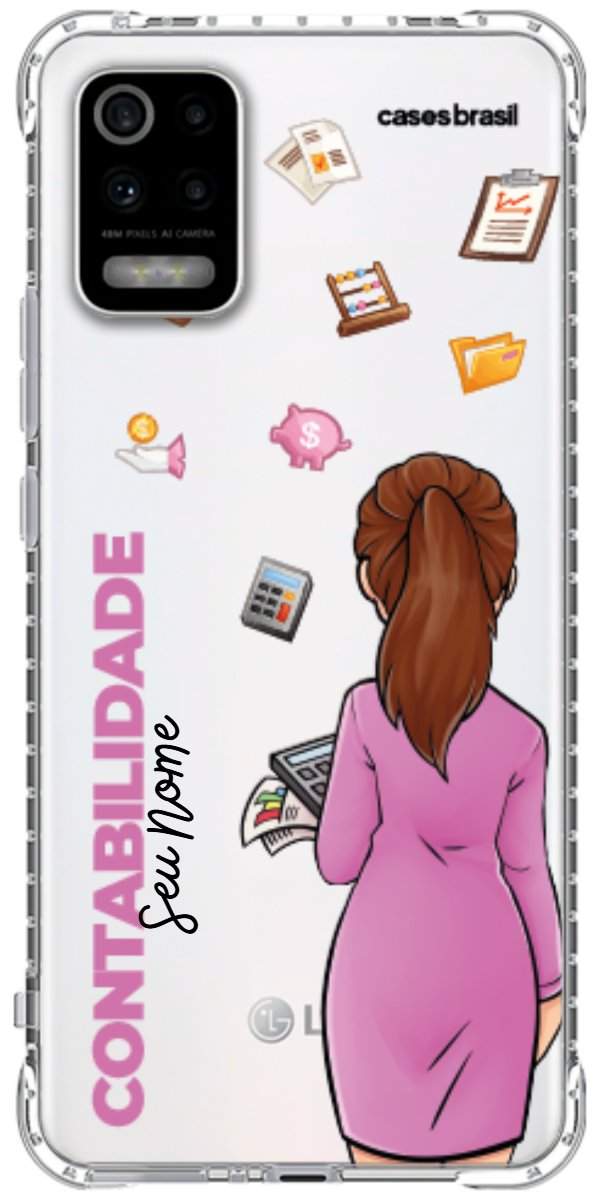 Capinha para Celular Contabilidade - Boneca Profissão
