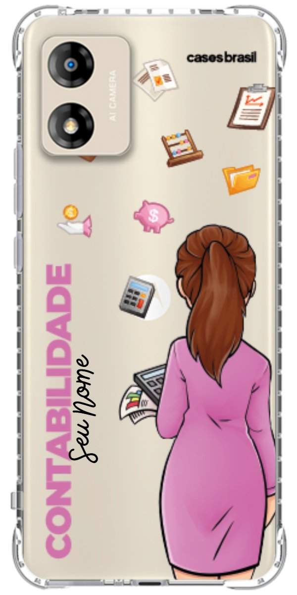 Capinha para Celular Contabilidade - Boneca Profissão