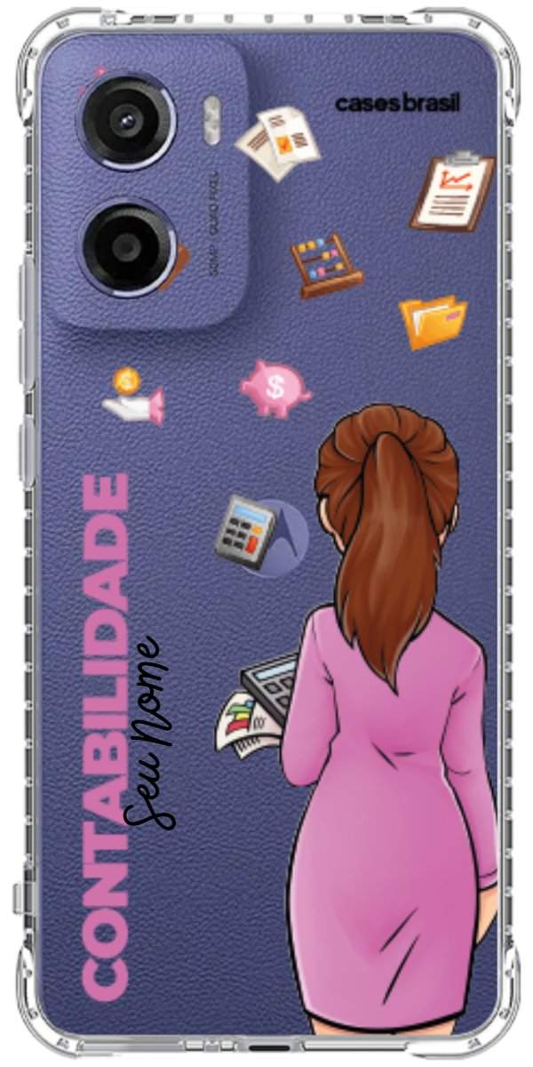 Capinha para Celular Contabilidade - Boneca Profissão