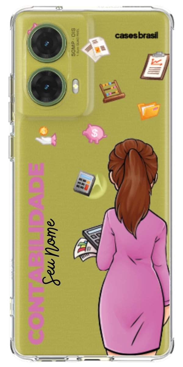 Capinha para Celular Contabilidade - Boneca Profissão