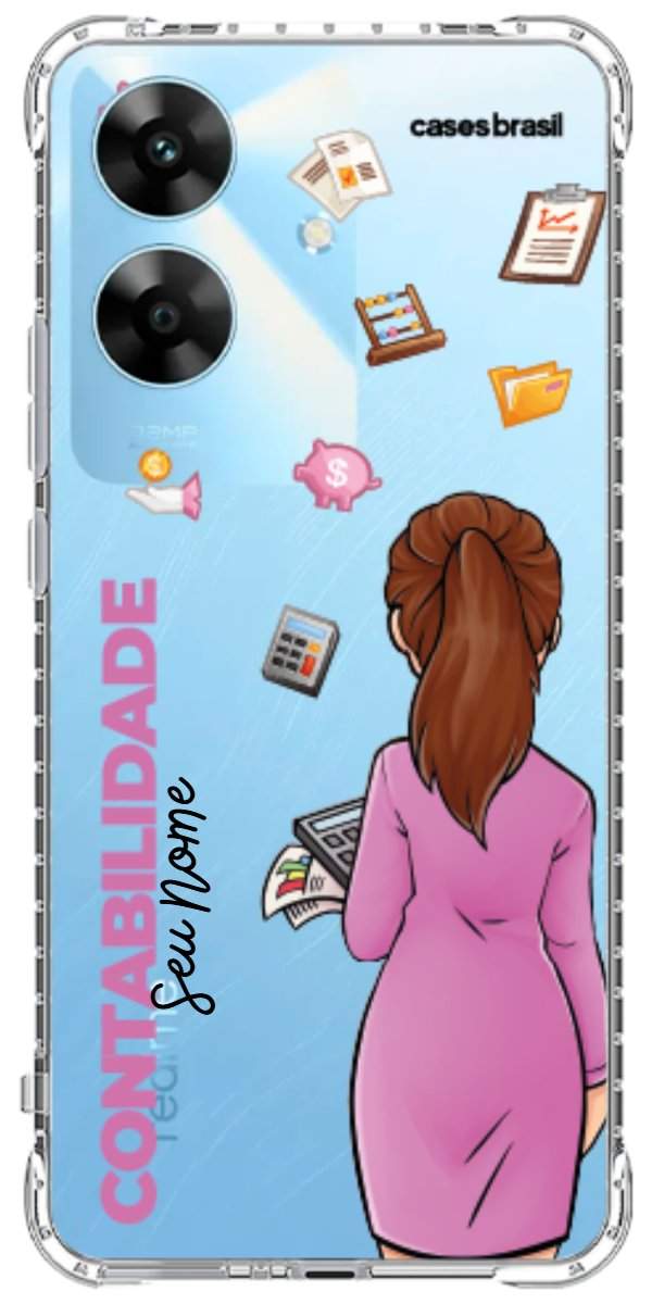 Capinha para Celular Contabilidade - Boneca Profissão