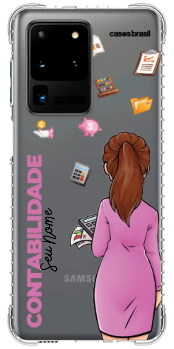 Capinha para Celular Contabilidade - Boneca Profissão