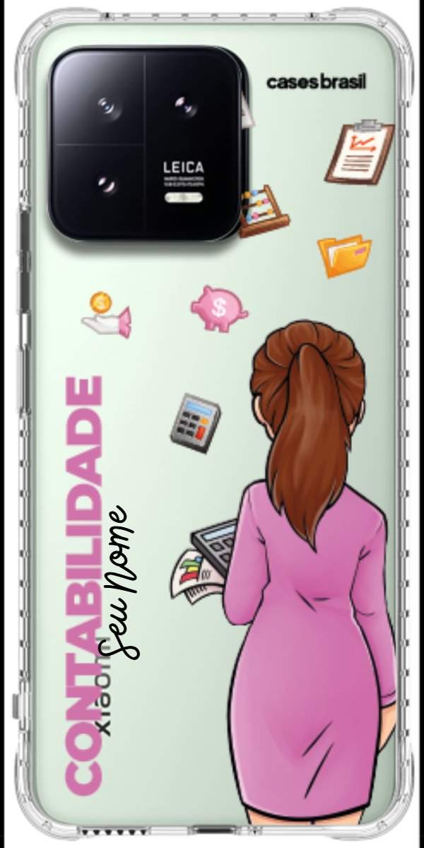 Capinha para Celular Contabilidade - Boneca Profissão