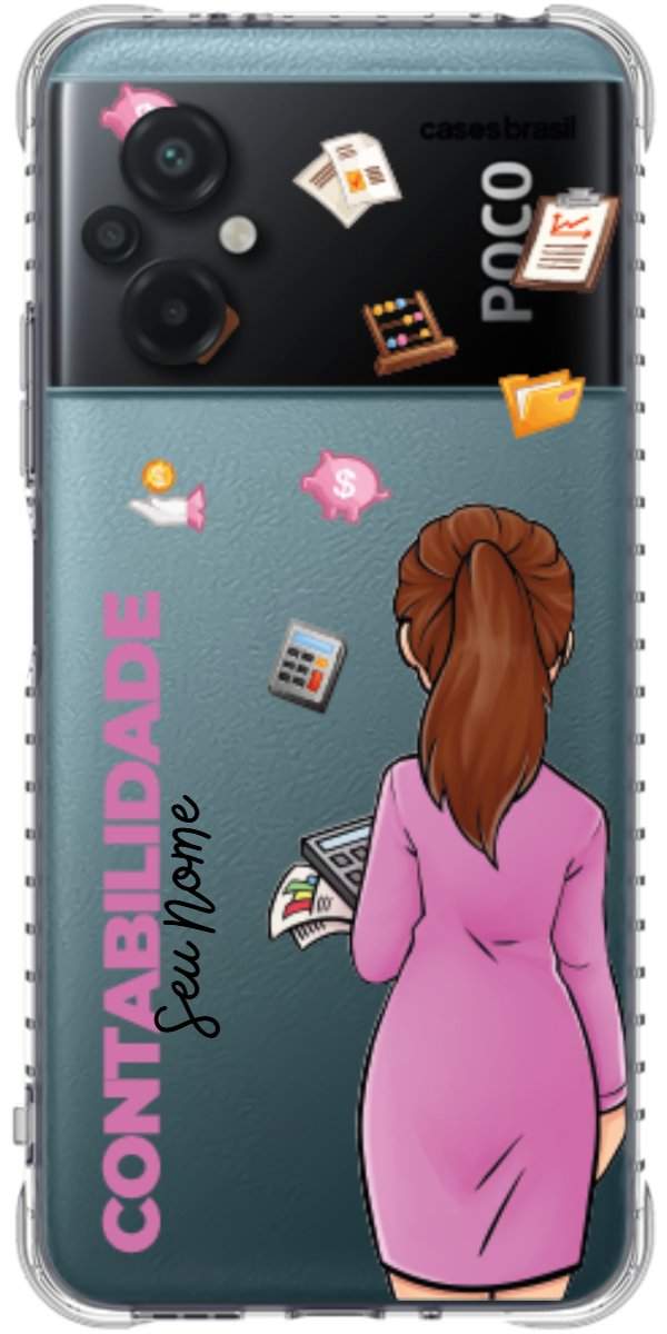 Capinha para Celular Contabilidade - Boneca Profissão