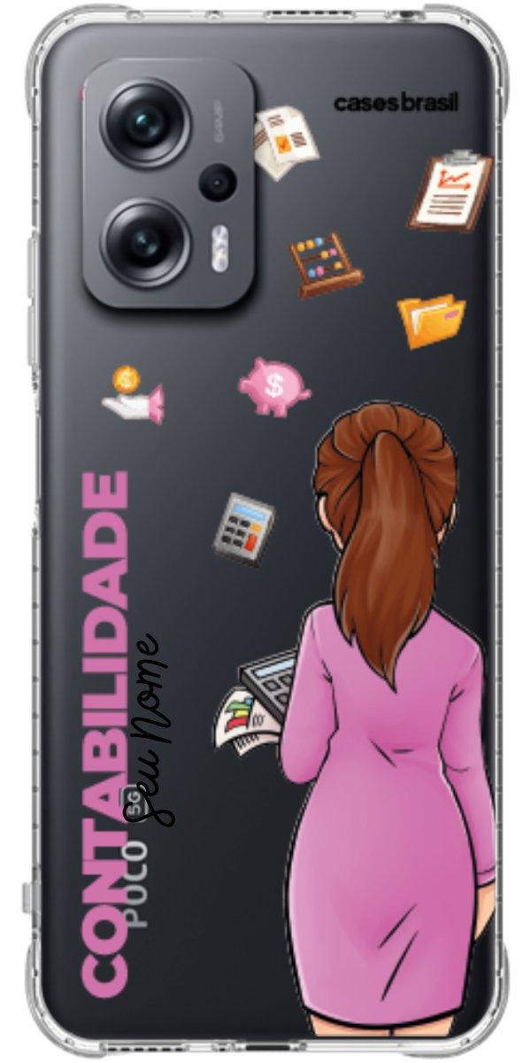 Capinha para Celular Contabilidade - Boneca Profissão