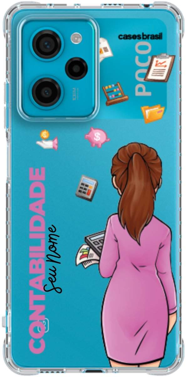 Capinha para Celular Contabilidade - Boneca Profissão