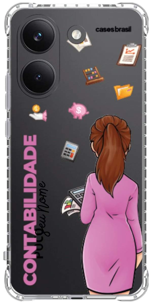Capinha para Celular Contabilidade - Boneca Profissão