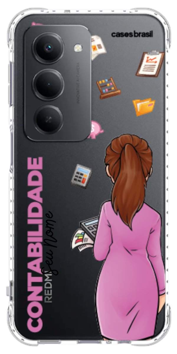 Capinha para Celular Contabilidade - Boneca Profissão