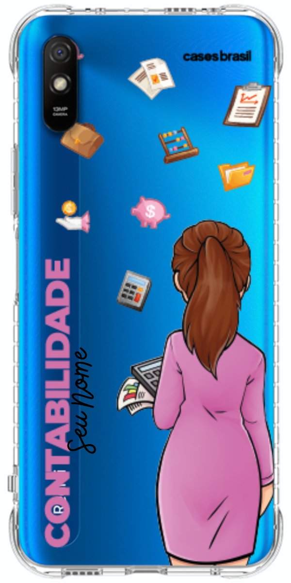 Capinha para Celular Contabilidade - Boneca Profissão