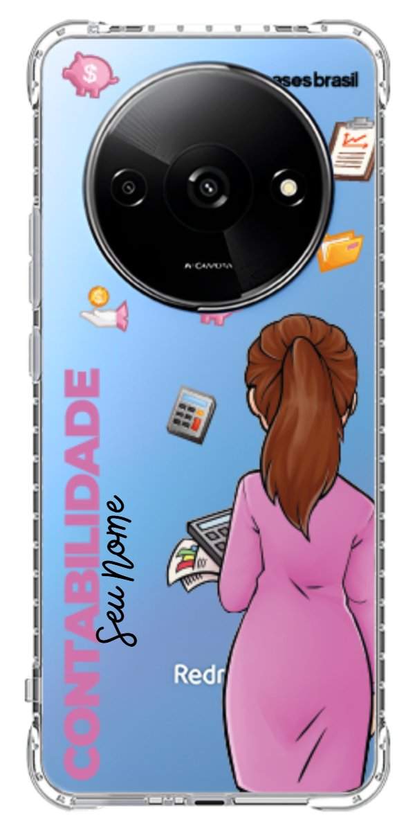 Capinha para Celular Contabilidade - Boneca Profissão
