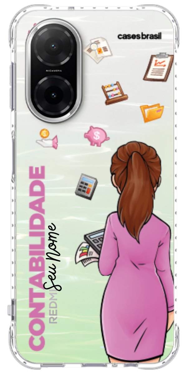 Capinha para Celular Contabilidade - Boneca Profissão