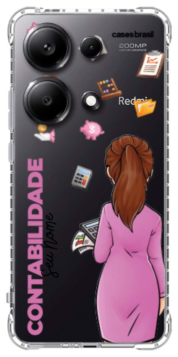 Capinha para Celular Contabilidade - Boneca Profissão