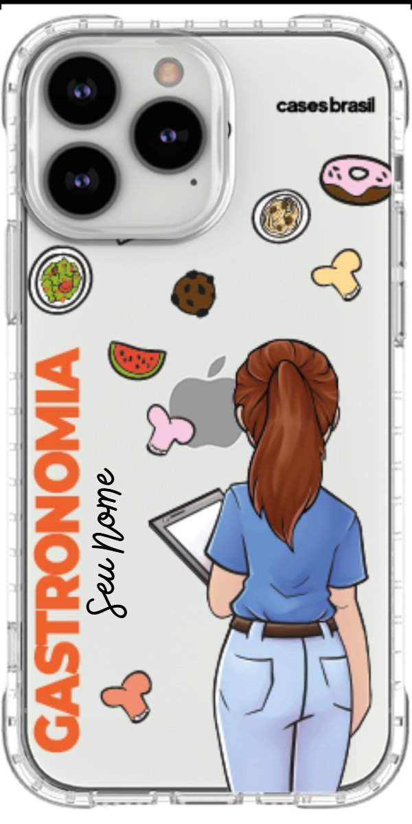 Capinha para celular Gastronomia - Profissão Com Nome