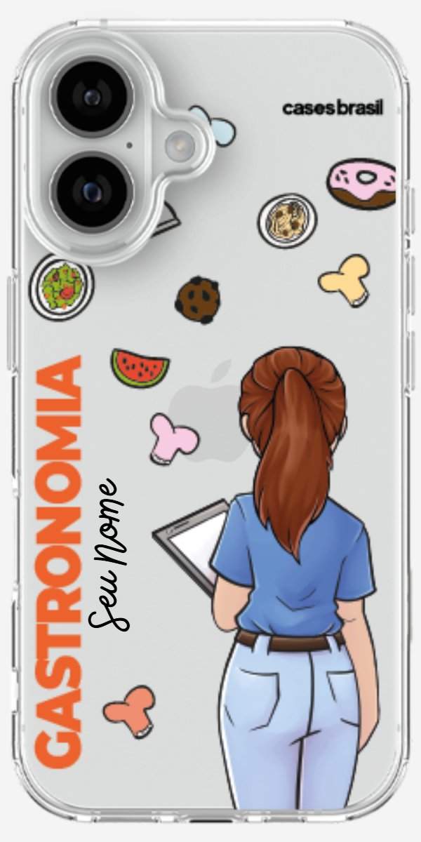 Capinha para celular Gastronomia - Profissão Com Nome