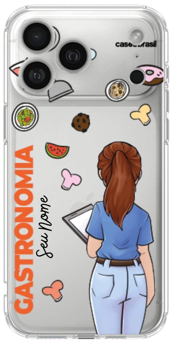 Capinha para celular Gastronomia - Profissão Com Nome